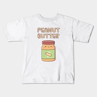 Cute Peanut Butter Jar Doodle Kids T-Shirt